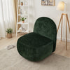 Swivel Accent Chair Chenille Armchair Padded Seat Bedroom 360° Revolving Chairs