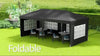 3 x 6m Heavy Duty Gazebo Marquee Party Tent with Storage Bag Grey