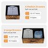 Modern Fabric Chest of Drawers Storage Organizer Bedroom Furniture