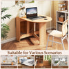 Folding Multifunction Table Drop Leaf Extendable Dining Table-Natural