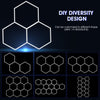 14 Hexagon LED Lighting Detailing Garage Workshop Retail Car Showroom UK