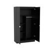 Modern Large Wooden 2 Door Wardrobe with Hanging Rails Bedroom Storage Furniture