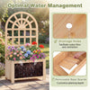 121 cm Outdoor Planter Box w/Privacy Screen & Drainage Holes