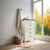 5 Drawers Dresser for Bedroom Wood Tall Chset of Drawer Metal Handle Living Room