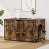 Cat House Smoked Oak 85 x 55 x 50.5 cm Engineered Wood