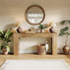 63-Inch Console Table with 2 Drawers Farmhouse Narrow Entryway Table for Hallway