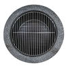 MgO Fire Pit, Round with BBQ Grill, Ø60cm - Dark Grey