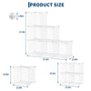 6-Cube Modular Wire Storage Unit,Closet Organizer Shelve for Bedroom,Living Room