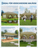 3x6m Heavy Duty Gazebo Marquee Canopy Outdoor Garden Party Wedding Tent khaki UK