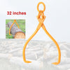 Timber Claw Hook, 32in - Log Lifting Tongs Heavy Duty Grapple Timber Claw