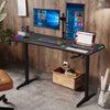 Oversized Large Gaming Desk Metal Frame Computer Table with Cable Tray Hook Hold