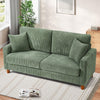Modern 2/3 Seater Corduroy Sofa Bed with 2 Bolster Home Room Recliner Couch Sofa