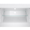 150cm White High Gloss TV Stand Cabinet TV Unit with LED Lights Storage Doors