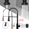 Kitchen Sink Mixer Tap Monobloc Pull Out Spray Hose Chrome Single Lever Tap