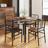 Industrial Space-saving Dinette Furniture 5 Piece Dining Table Set-Coffee