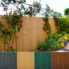 PVC Garden Screening Privacy Border Slat Panel Fence Balcony Shade Fencing Cover