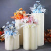 Folding Paper Round Plinth Cylinder Pedestal Wedding Cake Flower Display Stand