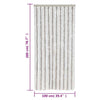 Fly Curtain Grey and White 100x200 Chenille Z9O3