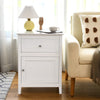 Set of 2 Nightstand Modern Sofa Side Table End Table Accent Side Table White
