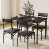 Dining Table Set with 2/4 Chairs, Modern Design for Kitchen, Home, Patio, Garden