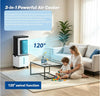 Portable Evaporative Air Cooler,15L Evaporative Air Cooler with 2 Ice Packs