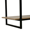 5 Tier Bookcase Bookshelf Industrial Wooden Storage Shelf Metal Frame 180cm UK