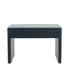 Elegant Mirrored Console Table with 2 Drawers Grey Vintage Glam Dressing Desk
