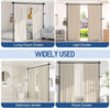 KELIXU No Drill Room Divider Curtain Rod Adjustable 4-10ft Tension Floor to Ceil