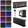 Electric Fireplace With 70in TV Stand Unit Cabinet Fire Logs Heater Flame 10 LED