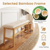 100 CM Upholstered Bench Button Tufted End of Bed Bench For Bedroom