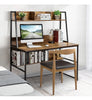 2 in 1 Computer Desk PC Laptop Table Writing Study Workstation Storage Bookcases