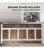 5 x 9ft Galvanised Metal Garden Shed with Foundation Kit
