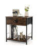 2-tier Nightstand Bedside End Sofa Coffee Table Beside Storage Table With Drawer