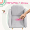 ZONEKIZ Kids Armchair Toddler Sofa Chair Cloud-Shaped for 1.5-3 Years Grey