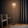 Standard Floor Lamp Light Free Standing Jewel Chrome Living Room Home Lighting