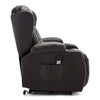 CAESAR DUAL MOTOR RISER RECLINER LEATHER MOBILITY ARMCHAIR MASSAGE HEATED CHAIR