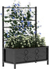 Raised Garden Planter Bed Trellis Galvanised Steel Metal Box Climbing Plants