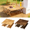 Foldable Camping Table Convertible in 5 Tier Rack Picnic Table with Storage Bag