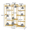Thicken Bamboo Clothes Rail Garment Rack Cloakroom Open Wardrobe Walk-in Closet