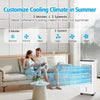 Portable Air Conditioner, 3-IN-1 Evaporative Air Cooler Humidifier Cooling Fan