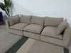 Dusk Boston Stone Velvet 3 Seater Sofa RRP £1499