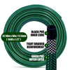 50m Garden Hose Pipe 164ft Heavy Duty Reinforced Braided Watering Hosepipe Reel