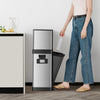 32L Triple Recycling Bin for Kitchen, Two 6L Removeable Inner Bins, VonHaus