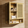 2 Doors Wall Cabinet Home Storage Floating Cupboard Kitchen Storage Hanging Unit