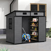 Plastic Garden Storage Shed Outdoor House Tool Shed Utility With Door & Window