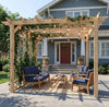 Wooden Garden Pergola Large Patio Gazebo Structure Plant Climb Trellis Arch Kit