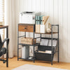 Record Player Stand End Table with Vinyl Storage 4 Tier Vinyl Record Storage