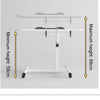 Height Adjustable Mobile Over Bed Table Hospital Overbed Aid Chair Laptop Tray