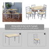 Solid Wooden Dining Table and 2 4 Chairs Set Home Kitchen Furniture