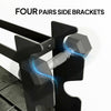 4-Tier Dumbbell Rack, Heavy-Duty Weight Rack for Dumbbells, Black